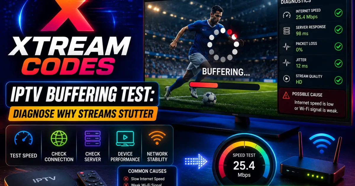 IPTV Buffering Test: Diagnose Why Streams Stutter