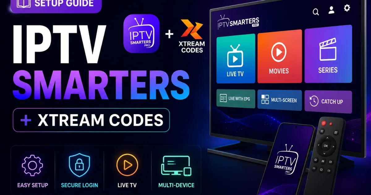 IPTV Smarters Pro Xtream Codes Setup Guide