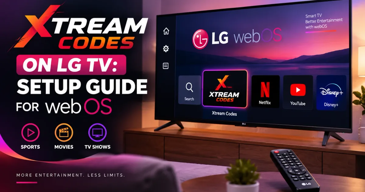 Xtream Codes on LG Smart TV: Setup Guide (webOS)
