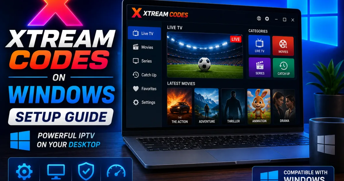 How to Use Xtream Codes on Windows PC (IPTV Setup Guide)