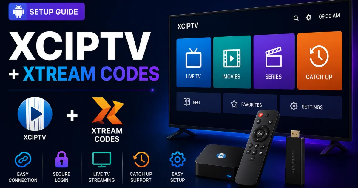 XCIPTV Xtream Codes Setup Guide for Android TV